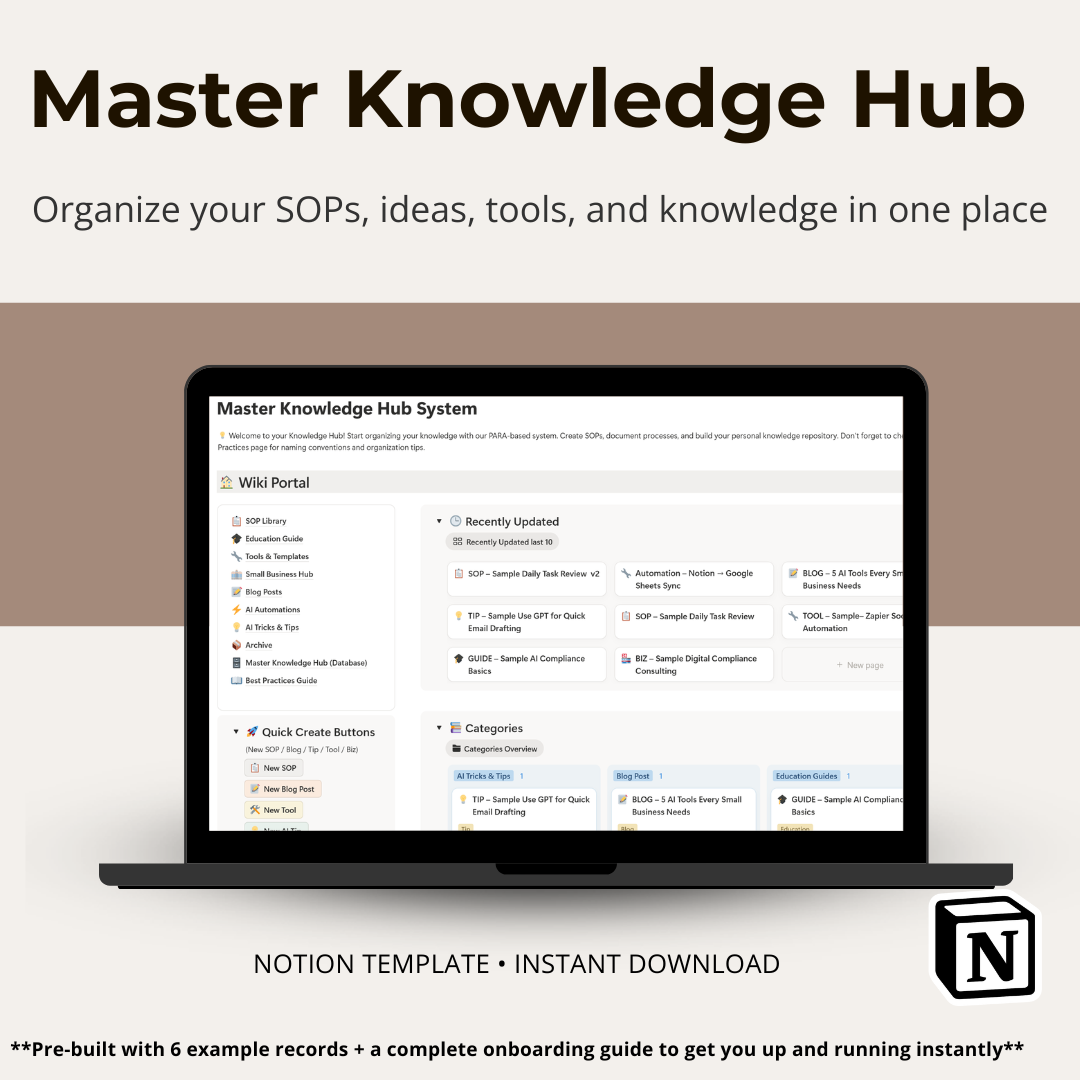 Master Knowledge Hub preview